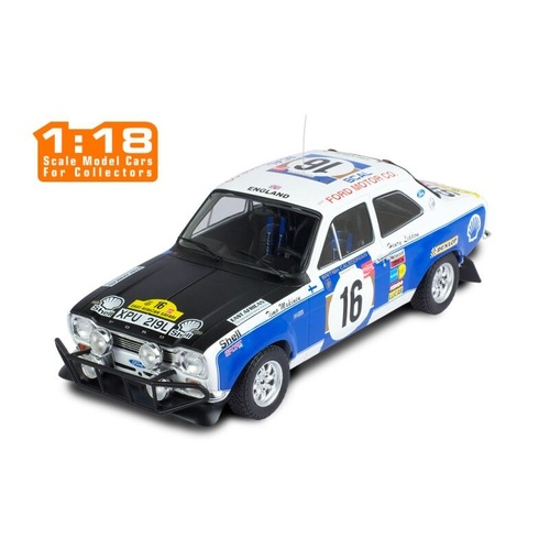 IXO Models - 1/18 Ford Escort MK1 RS 1600 #16 T.Mäkinen - H.Liddon Safari Rally 1973