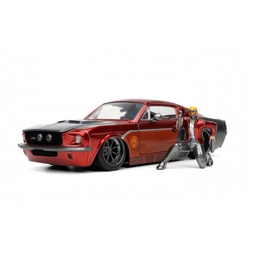 Jada - 1/24 Star Lord Figure w/1967 Ford Mustang Shelby GT500 Movie