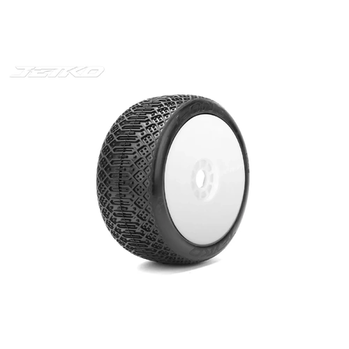 Jetko J-ONE 1/8Buggy/Dish/White Rim/Super Soft/Glued/Belted