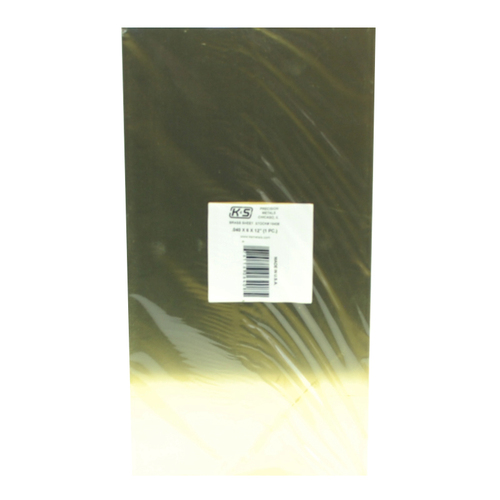 K&S Precision Metals - Brass Sheets 0.040in x 6in x 12in 1piece - #16408
