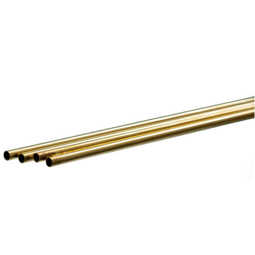 K&S Precision Metals - Round Brass Tube 7.0mm x 0.45mm Wall x1m 1piece - #3925