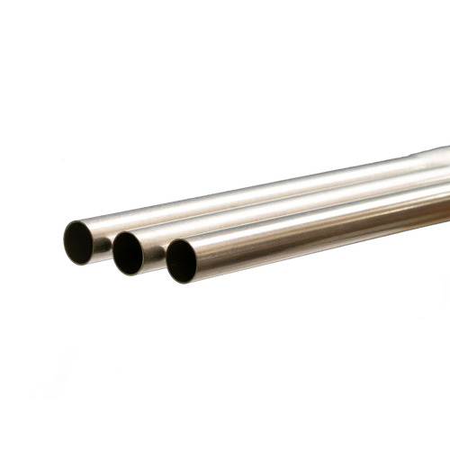 K&S Precision Metals - Thin Wall Brass Tube 4mm x 1m .225mm Wall - #3936