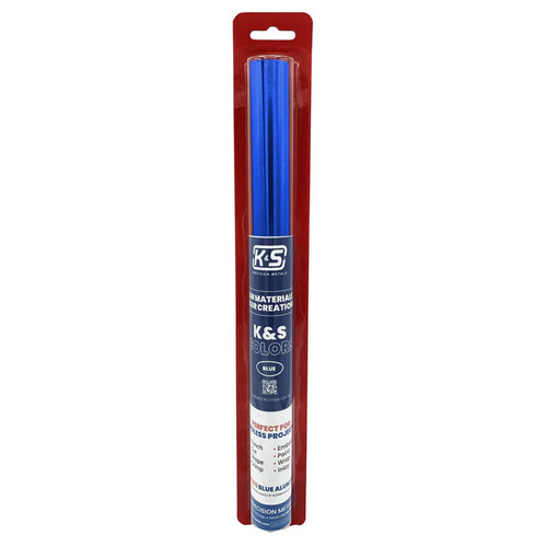 K&S Precision Metals 6035 Blue Aluminum Foil .004in Thick (36 Ga) x 12in Wide x 24in Long (1 Roll) - #6035