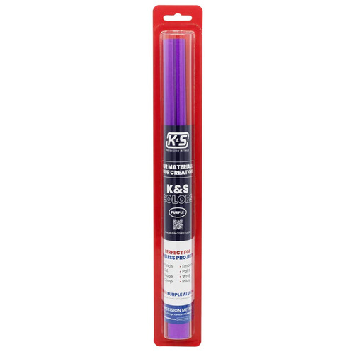 K&S Precision Metals 6050 Purple Aluminum Foil .004in Thick (36 Ga) x 12in Wide x 24in Long (1 Roll) - #6050