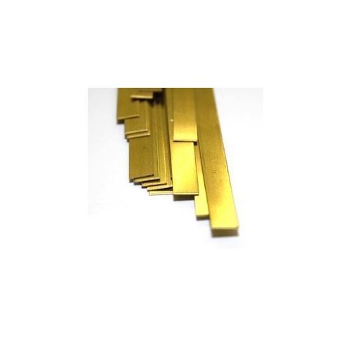 K&S Precision Metals - Brass Strips 1/4in x 0.016in x 12in 1piece - #8230