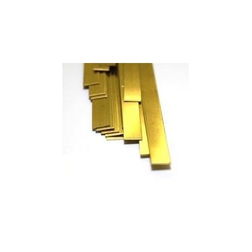 K&S Precision Metals - Brass Strips 1in x 0.064in x 12in 1piece - #8248