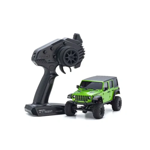 Kyosho - 1/24 MINI-Z 4x4 Jeep Wrangler Unlimited Rubicon MX-01 Readyset w/Interco Tires Mojito