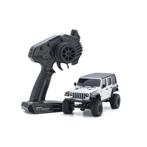 Kyosho - 1/24 MINI-Z 4x4 Jeep Wrangler Unlimited Rubicon MX-01 Readyset w/Interco Tires Bright White