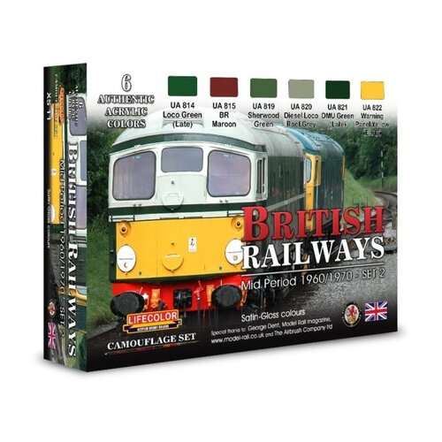 Lifecolor British Trains #2 Acrylic Paint Set