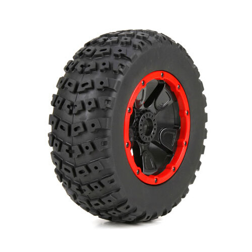 Losi - Left or Right Tire (1 pce)  Premounted: 1:5 4wd DB XL