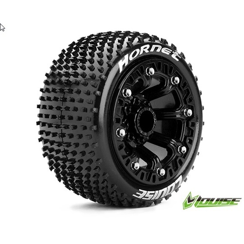 ST-Hornet 1/10-1/16th BLK Rim w/tyre