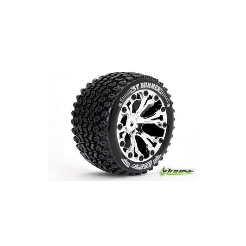 ST Hummer Tyre 0  Offset On Chrome Rim