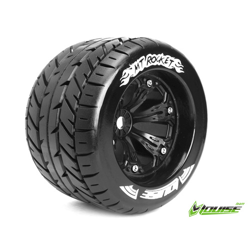 MT-Rocket 1/8 Monster Truck Tyres Black