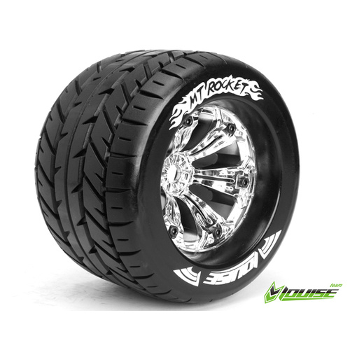 MT-Rocket 1/8 Monster Truck Tyres Chrome