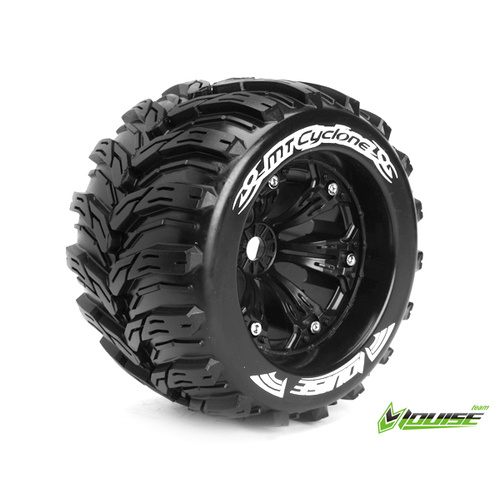 MT-Cyclone 1/8 Monster Truck Tyres Black