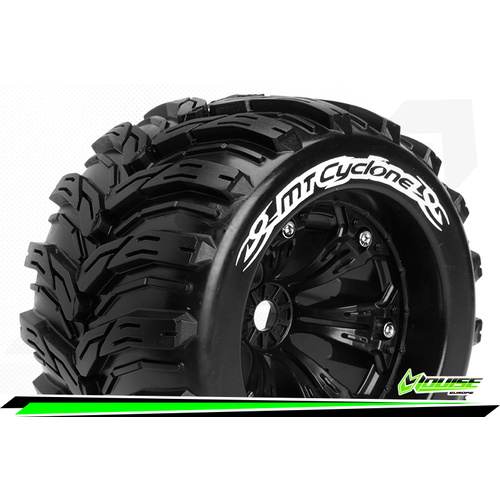 MT-Cyclone 1/8 Monster Truck Tyres Black