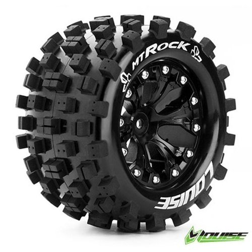 MT-Rock 2.8 tyre w/rim Black 12mm hex"