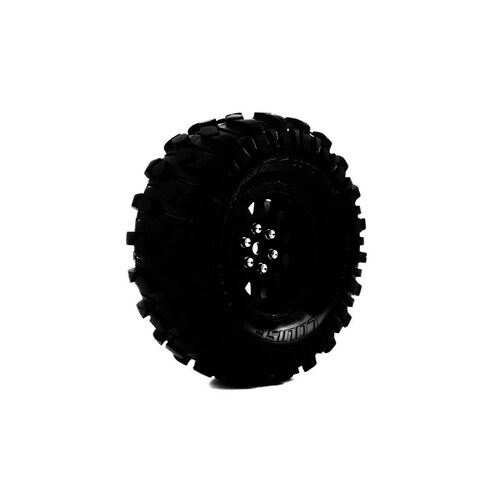 Louise - CR-Rowdy Super Soft Crawler Tyre 1.9" Class tyre 12mm Hex Black rim