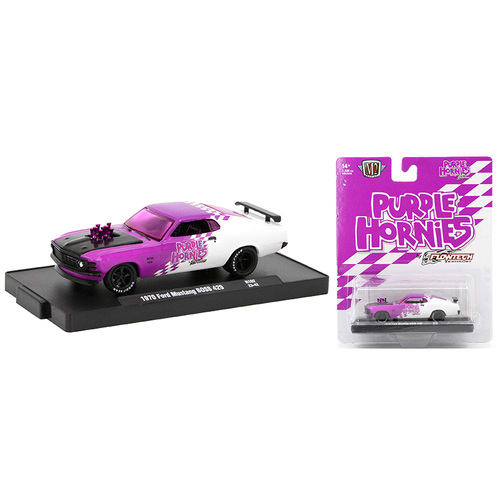 M2 Machines - 1/64 Drivers Mix 102 Purple Hornies 1970 Ford Mustang BOSS 302