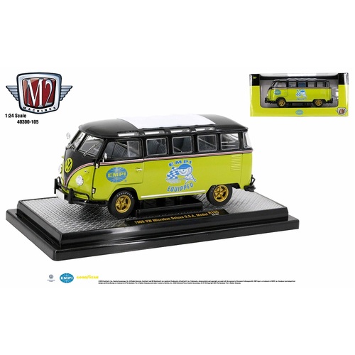 Motormax - 1/24 EMPI Equipped 1960 VW Micro Bus Deluxe USA Model - M240300-105A