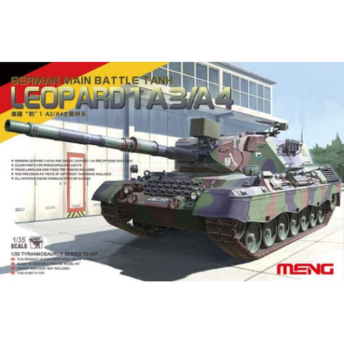 Meng - 1/35 German Main Battle Tank Leopard 1 A3/A4 Plastic Model Kit