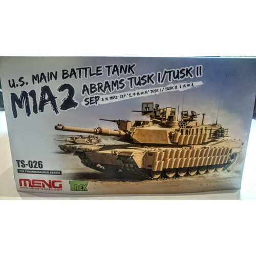 Meng - 1/35 U.S. Main Battle Tank M1A2 SEP Abrams TUSK I/TUSK II Plastic Model Kit