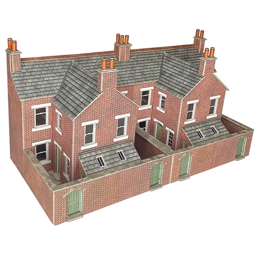 Metcalfe - HO/OO Terrace House Backs Brick