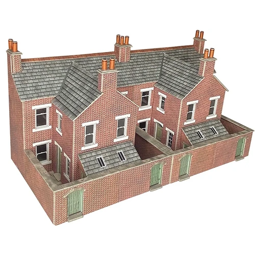 Metcalfe - HO/OO Terrace House Backs Brick