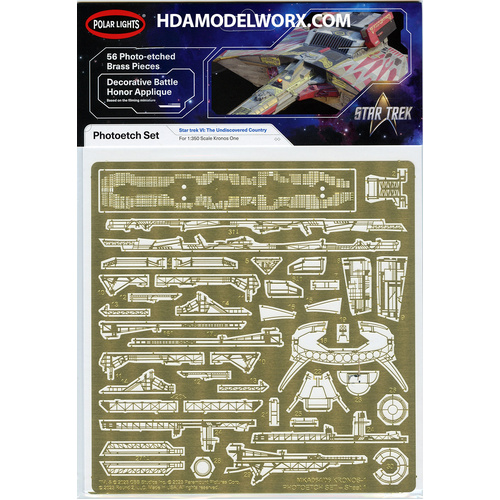Polar Lights 1/350 Star Trek 6: The Undiscovered Country Klingon K'ronos-1 Photoetch Set