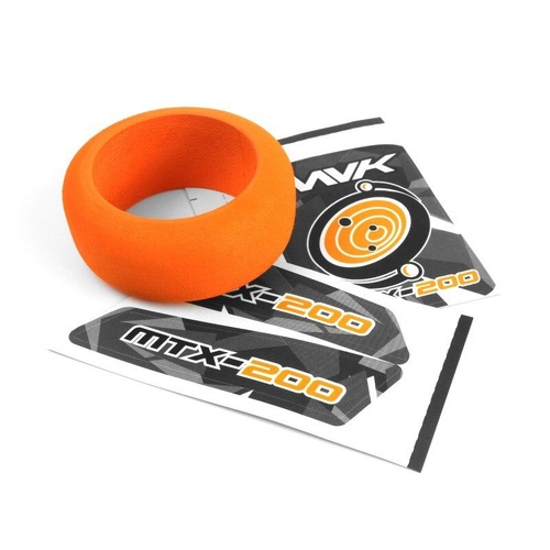 Maverick Atom Transmitter Wheel Foam & Decals (Orange)