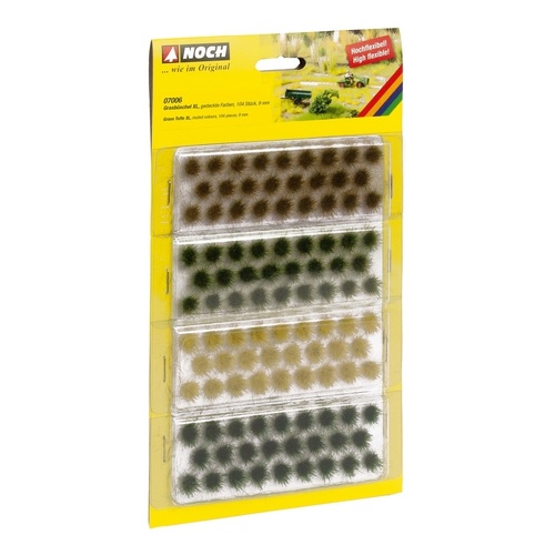 Noch - Grass Tufts XL Muted Colours, 104 Pieces, 9mm