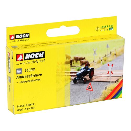 Noch - HO St Andrew's Crosses 8 Pieces