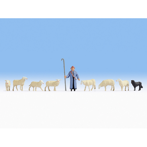 Noch - HO Sheep And Shepherd 