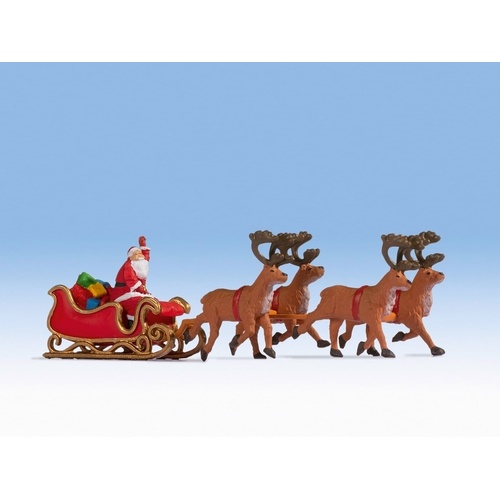 Noch - HO Santa Claus With Sleigh 