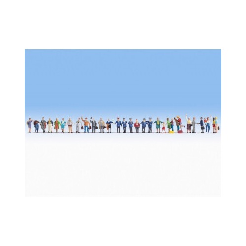 Noch - HO Mega Economy Set "At The Station" 30 Figures