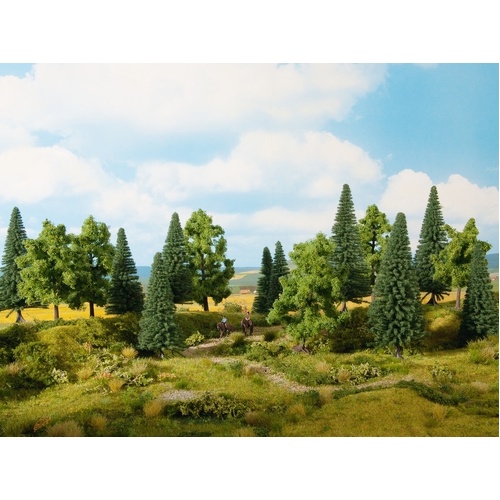 Noch - HO, TT Mixed Forest 16 Trees, 10-14cm