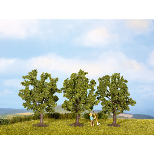 Noch - HO, TT Fruit Trees Green, 3 Pieces, 8cm High