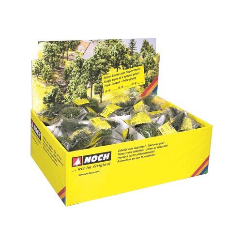 Noch - HO, TT Deciduous- And Conifer Trees With Tree Bases, 100 Pieces