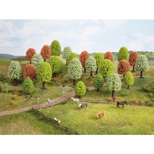 Noch - HO, TT Spring Trees 25 Pieces, 5 - 9cm High
