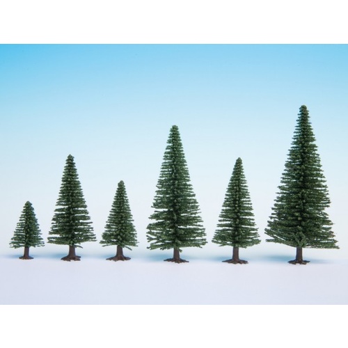 Noch - HO, TT Model Fir Trees 10 Pieces, 5 - 14cm High