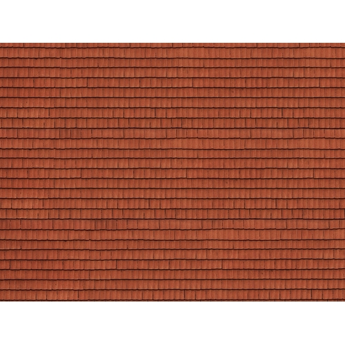 Noch - HO Cardboard Sheet - Roof Tile (25x12.5cm) - 56670