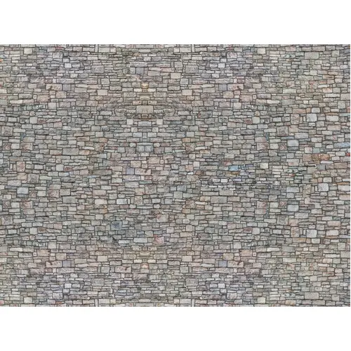 Noch - N 3D-Cardboard Sheet “Quarrystone Wall”, Multicolour 