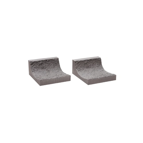 Noch - HO, Interior Rock Tunnel Wall, Curved 2 Pieces, 9.5cm Long