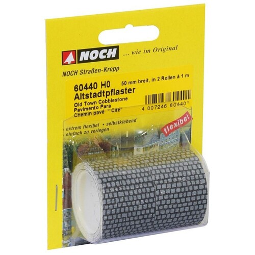 Noch - HO Old Town Cobblestone 100 x 5cm (Delivered In 2 Rolls) (Discontinued)
