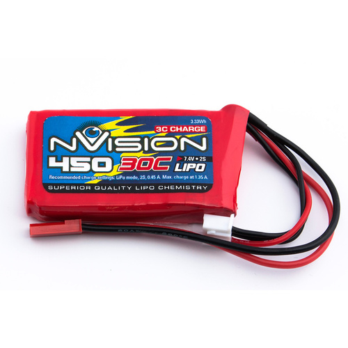 Nvision - 7.4V 450Mah Soft Case Lipo Battery