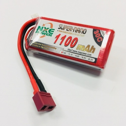 NXE - 7.4v 2s 1100mah 30c Soft Case w/Deans