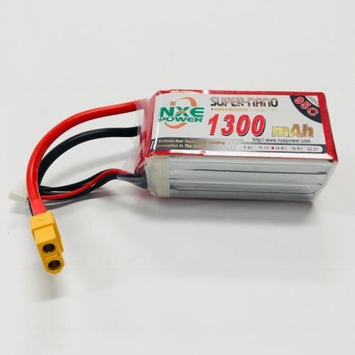NXE - 14.8V 4s 1300 95c Drone Battery w/XT60