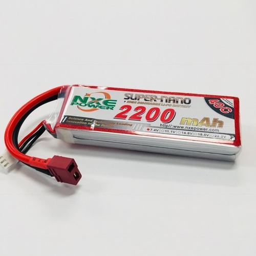 NXE - 7.4v 2s 2200mah 40c Soft Case w/Deans