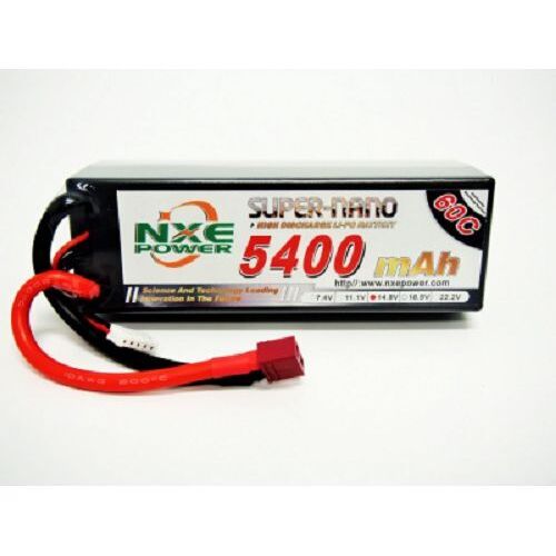 NXE - 14.8v 4S 5400mah 60c Hard Case LiPo w/Deans