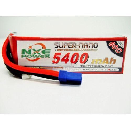 NXE - 22.2v 6S 5400mah 60c Soft Case LiPo w/EC5